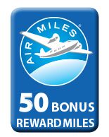 Get 50 Bonus Air Miles Tile Image